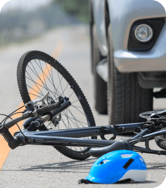 bicycle accident scene